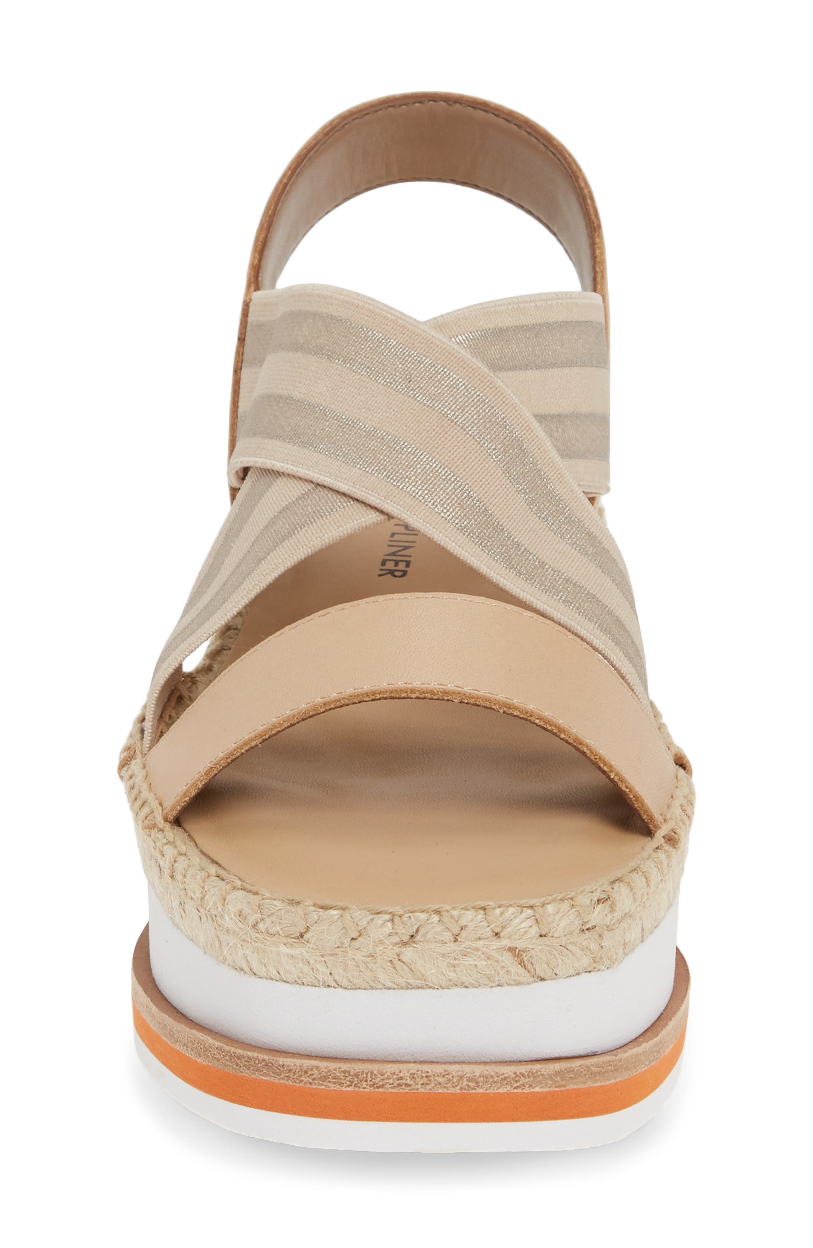 Audrey Wedge Sandal, Alternate, color, NUDE FABRIC