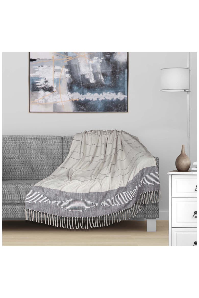 Adonia Tasseled Throw Blanket, Alternate, color, MULTI GREY