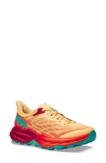 Hoka Speedgoat 5 Trail Running Shoe In Impala/flame