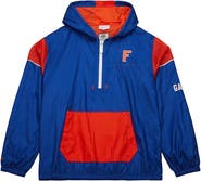 Mitchell & Ness Men's Mitchell & Ness Royal Florida Gators Anorak Vintage Logo Half-Zip Hoodie Jacket