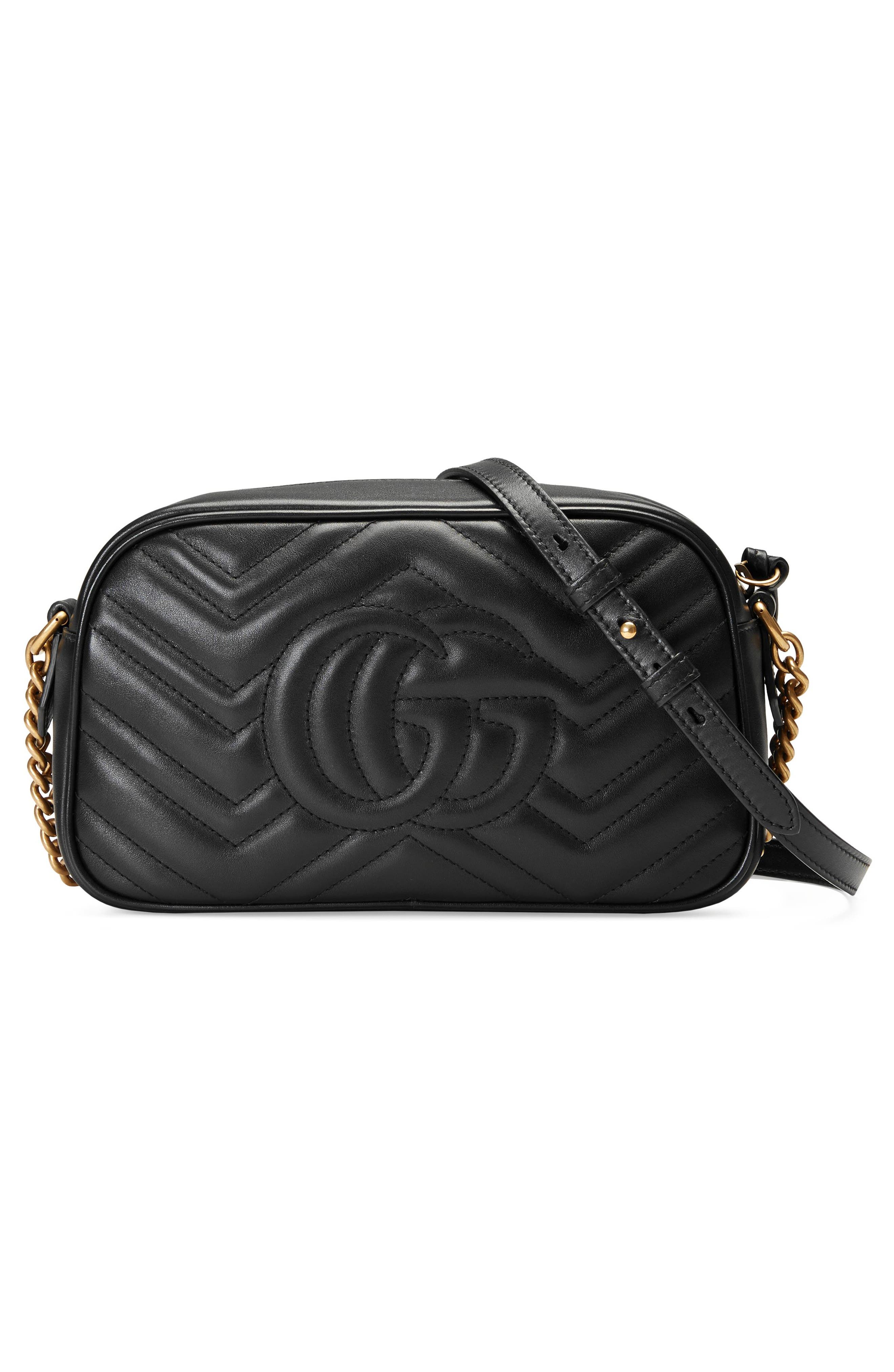 Gucci Small GG 2.0 Matelassé Leather Camera Bag, Alternate, color, 