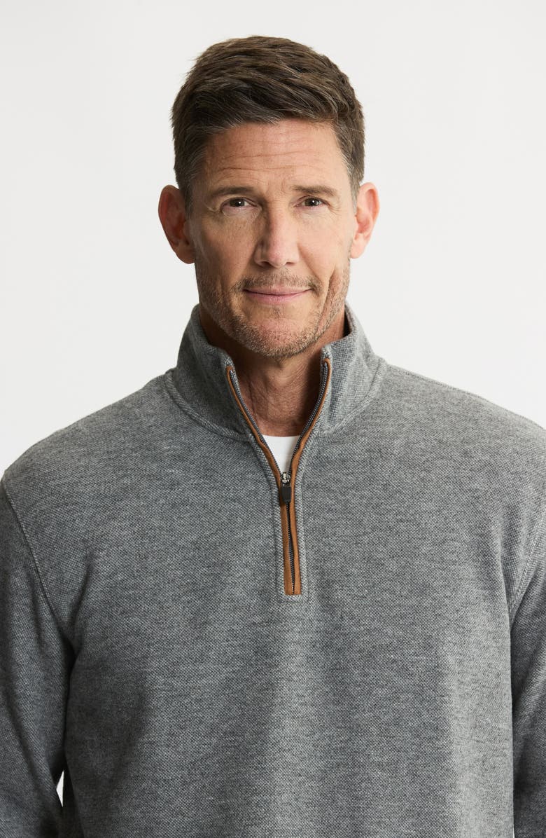 JACHS Cut Sew Half-Zip Knit Sweatshirt, Alternate, color, Grey