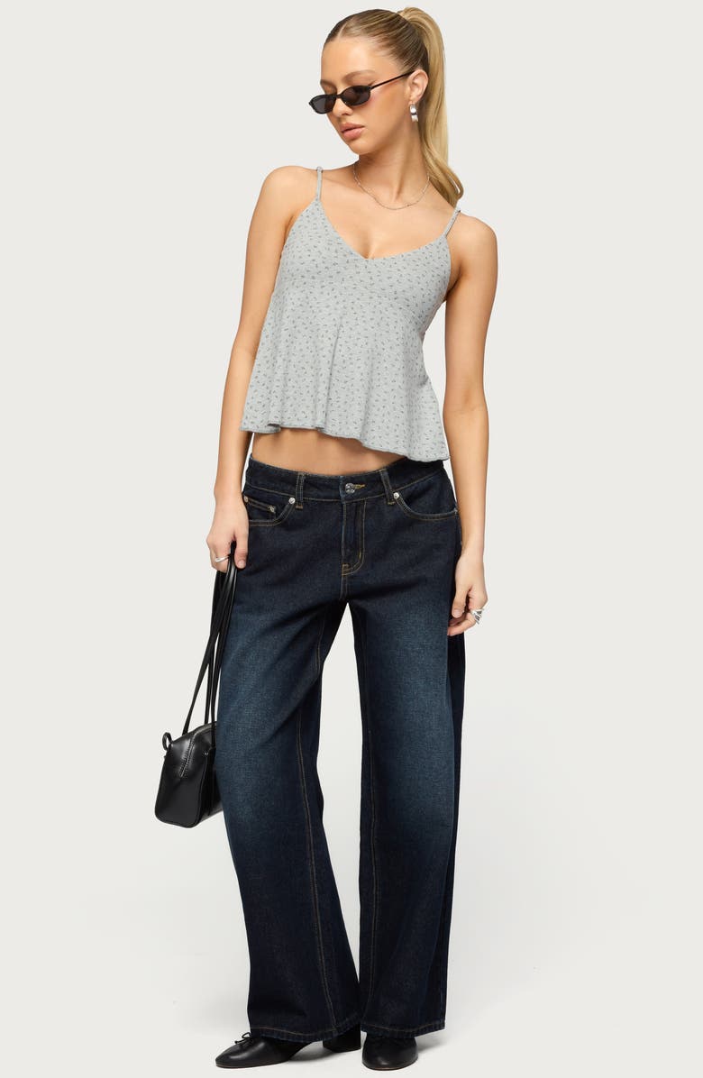 EDIKTED Raelynn Wide Leg Jeans, Alternate, color, 