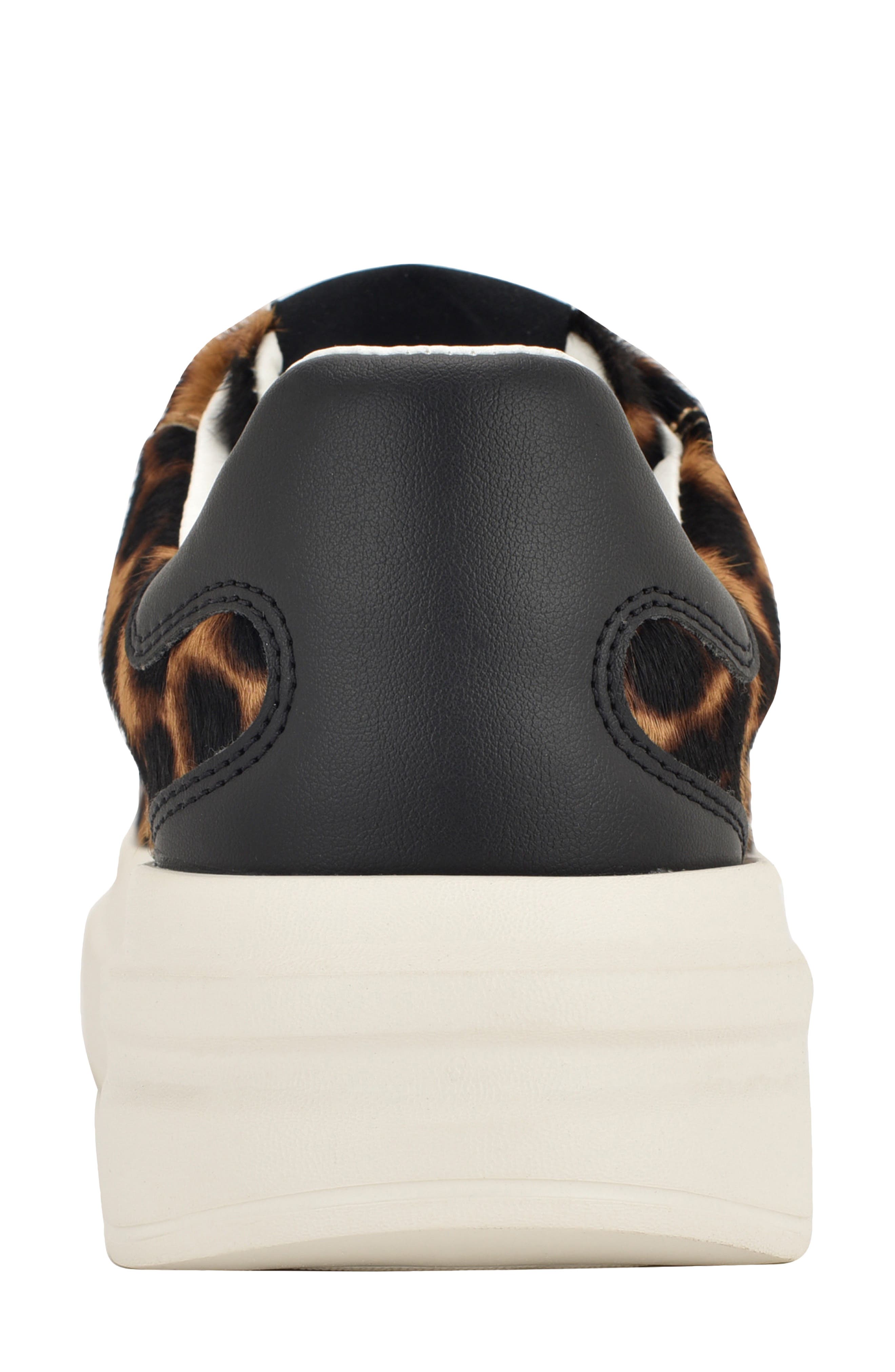 GUESS Elbinah Genuine Calf Hair Platform Sneaker, Alternate, color, Brown