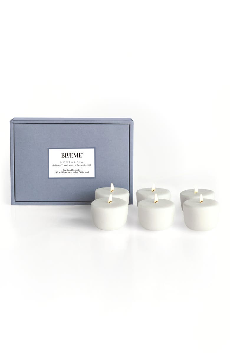 Blueme Nostalgia 6-Piece Travel Votive Wax Refill Set, Main, color, Nostalgia
