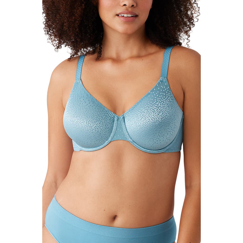 Wacoal Women's Back Appeal Underwire Bra 855303 In Blue