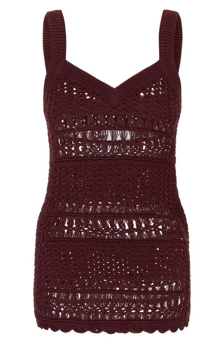 Wales Bonner Women's Djembe Cotton Crochet Tank, Alternate, color,