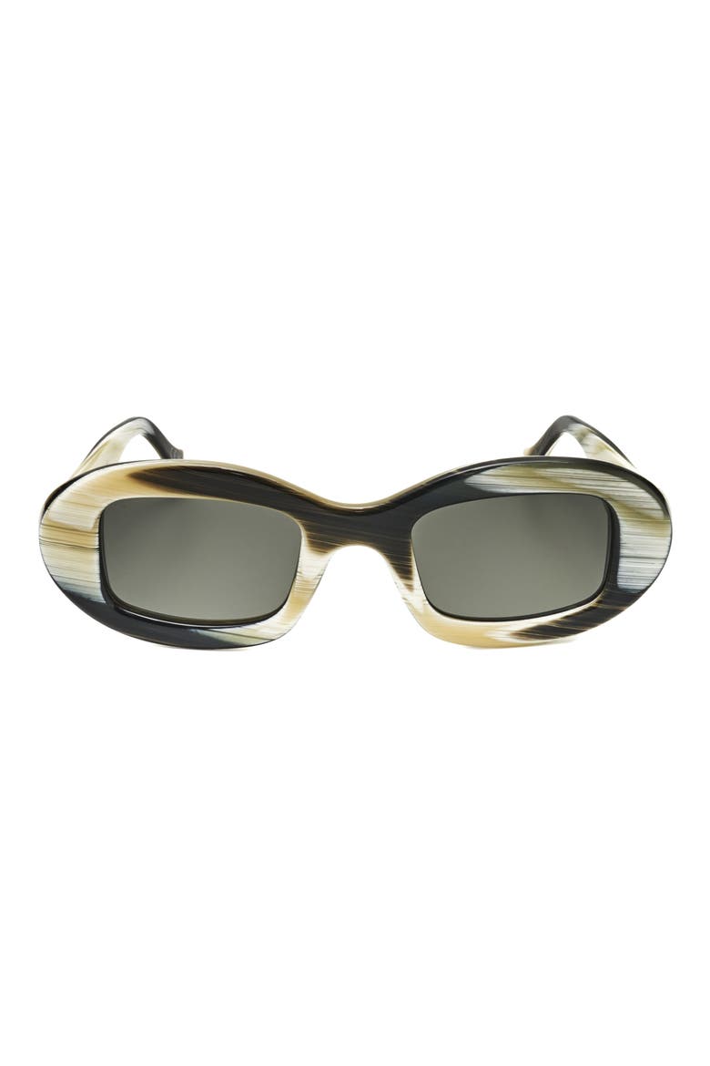 50mm Oval Sunglasses, Main, color, TORT