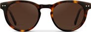 WMP Eyewear Tate - 50mm Retro Classic Round Polarized Sunglasses