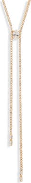 Nordstrom Cubic Zirconia Knotted Y Necklace