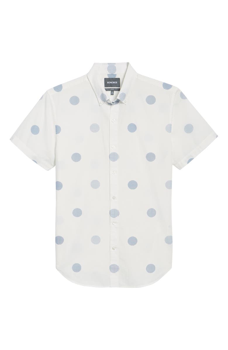 Bonobos Slim Fit Polka Dot Sport Shirt, Alternate, color, 