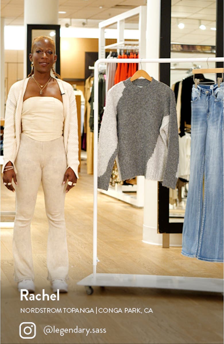 Fluffy Colorblock Sweater, sales video thumbnail