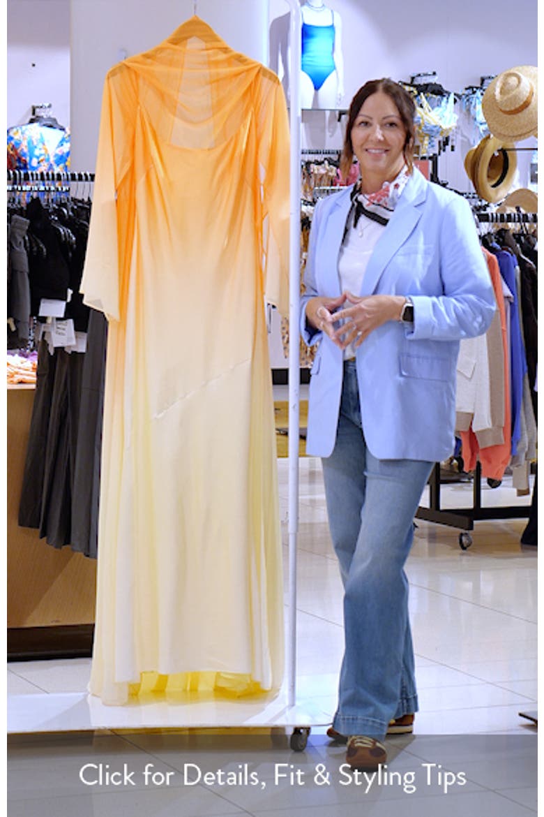 Devlyn Ombré Long Sleeve Gown video