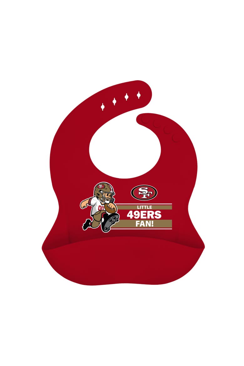 San Francisco 49ers - NFL Silicone Bib, Main, color, Red