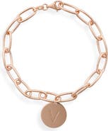 MESHMERISE Initial Disc Charm Bracelet