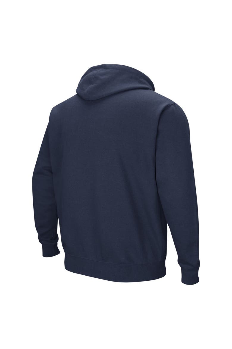 Men's Colosseum  Navy Spelman College Jaguars Arch & Logo Pullover Hoodie, Alternate, color, Navy