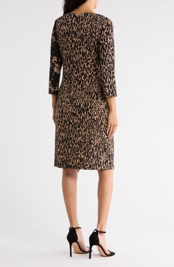Three Quarter Sleeve Jersey Dress