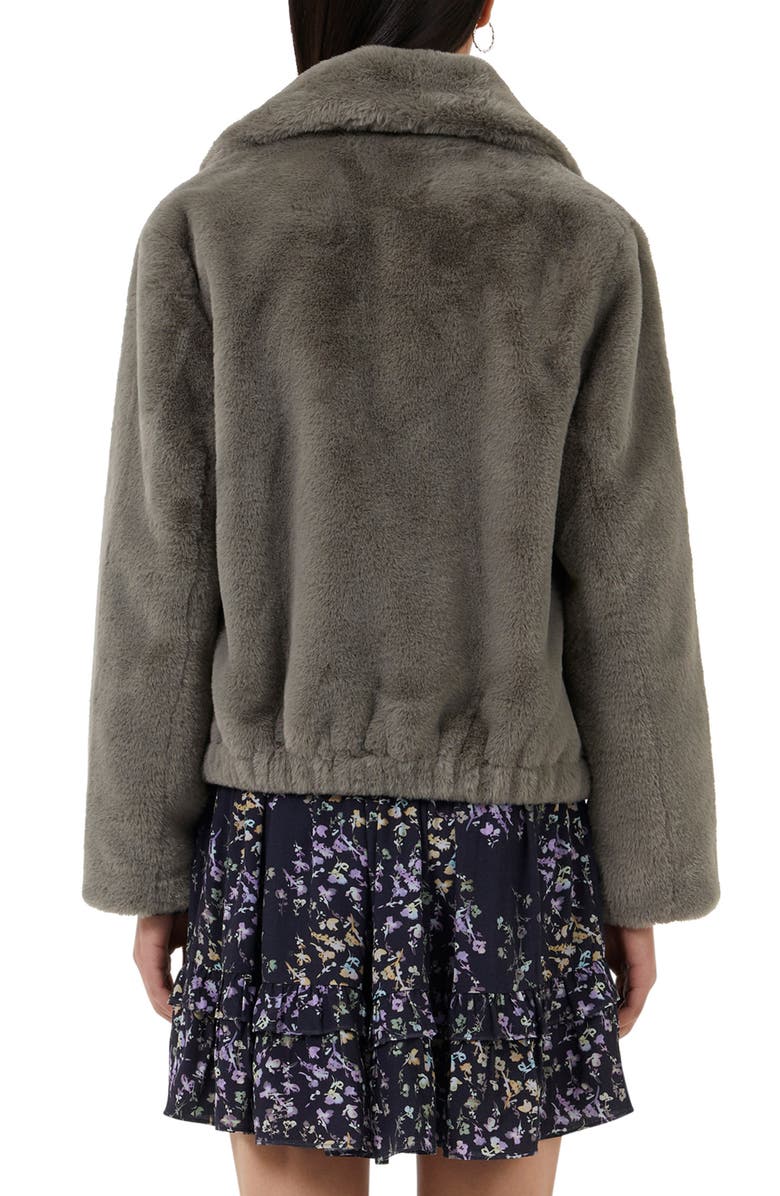 French Connection Buona Faux Fur Jacket, Alternate, color, 