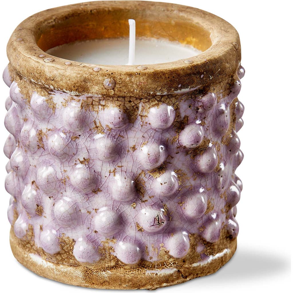 Tag Hobnail Lavender Citronella Candle In Purple