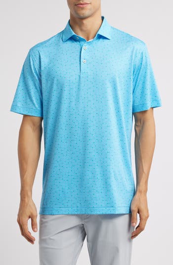 Peter Millar Men's Costanzo Geo Performance Boxers - Evening Tide