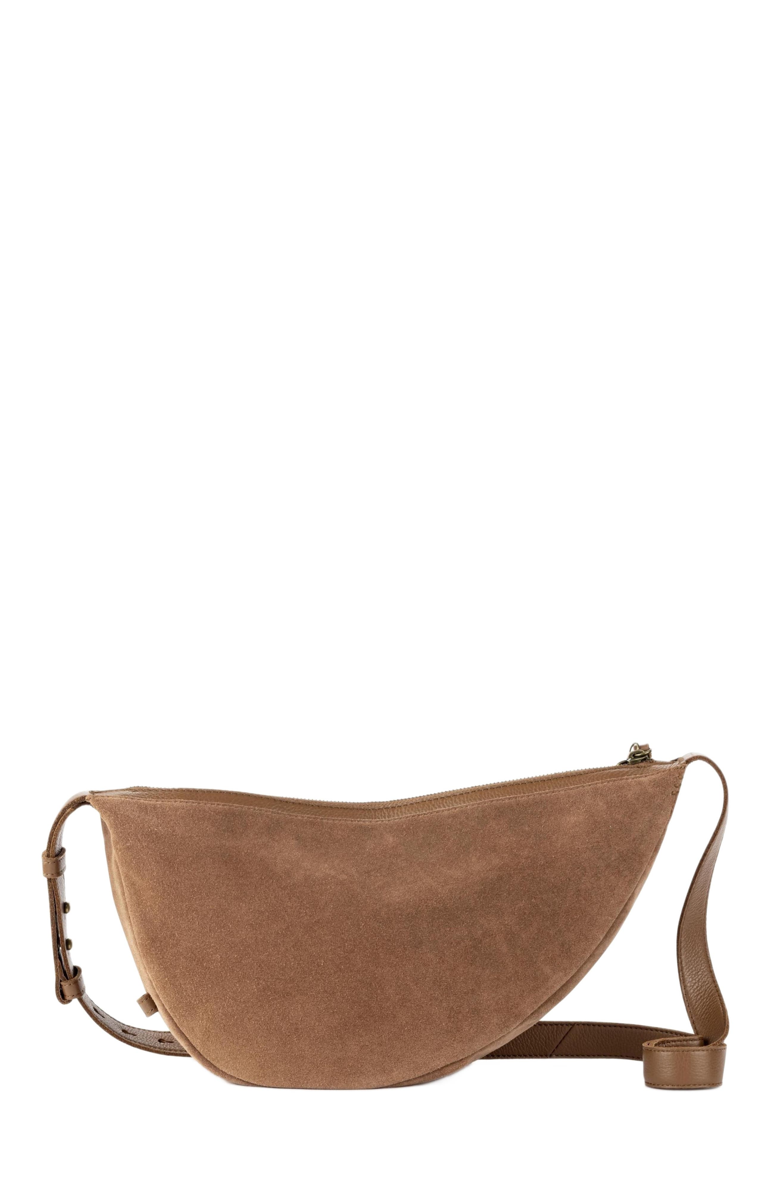 Tess Large Sling Bag, Alternate, color, Tobacco Suede