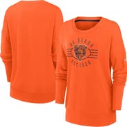Nike Women's Nike Orange Chicago Bears Rewind Playback Icon Performance Pullover Sweatshirt