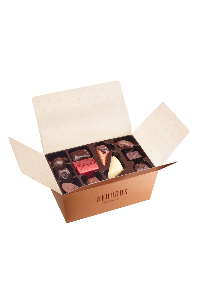 NEUHAUS Classic Pralines 38-Piece Milk, Dark & White Chocolate Gift Box, Alternate, color, Brown