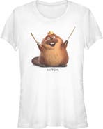 Hoppers Junior's Hoppers King George Happy Sticks Pose Graphic T-Shirt