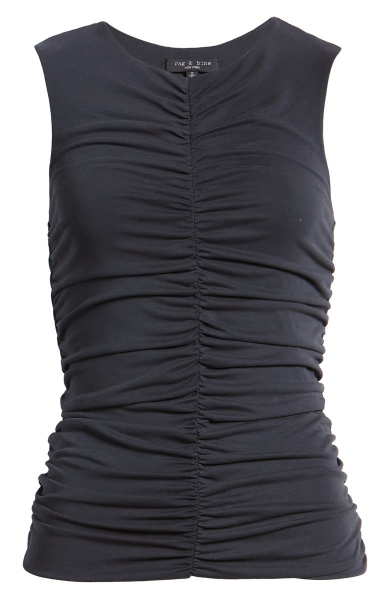 rag & bone Christy Ruched Tank Top, Alternate, color, 