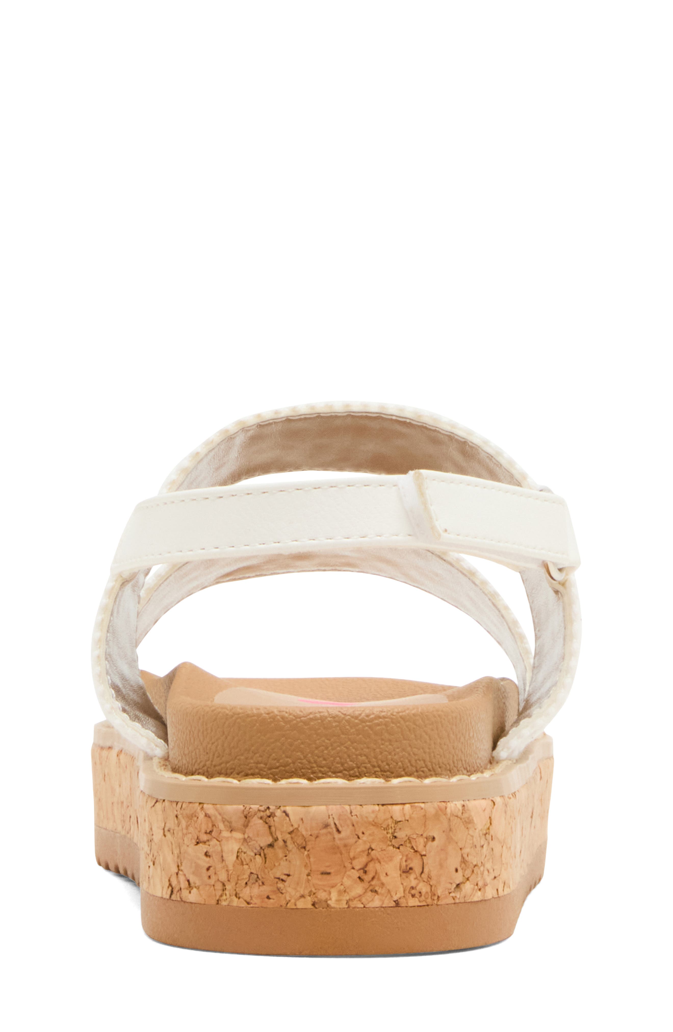 Steve Madden Kids' Rissa Platform Sandal, Alternate, color, White