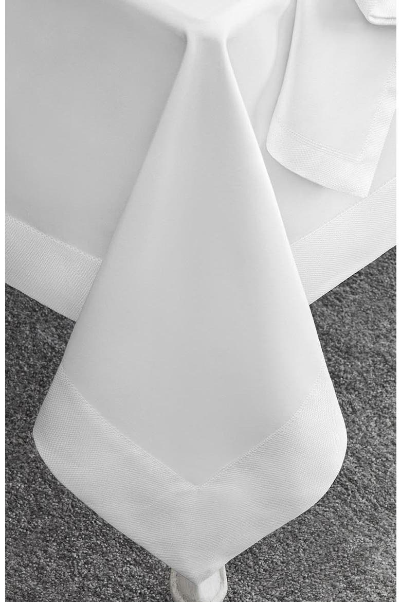 Arrica Tablecloth, Alternate, color, White