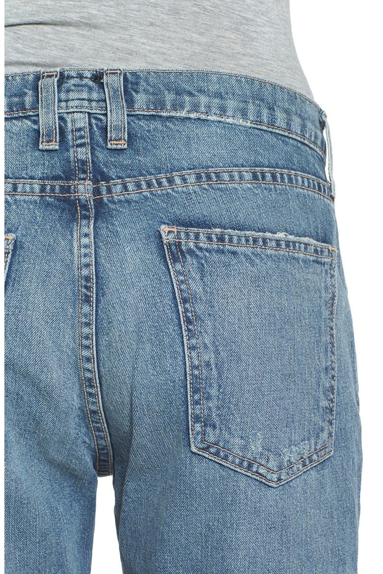 The Fling High Rise Boyfriend Jeans, Alternate, color, STREET FIGHT W RELEASED HEM