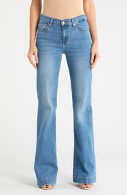 7 For All Mankind Dojo Mid Rise Flare Jeans