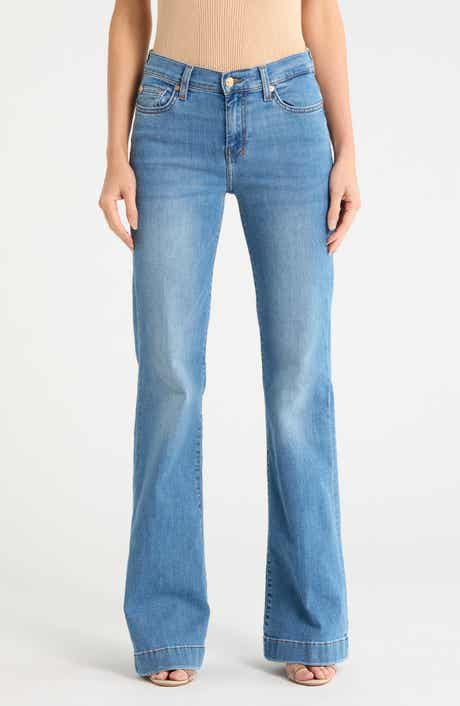 7 For All Mankind Dojo Mid Rise Flare Jeans
