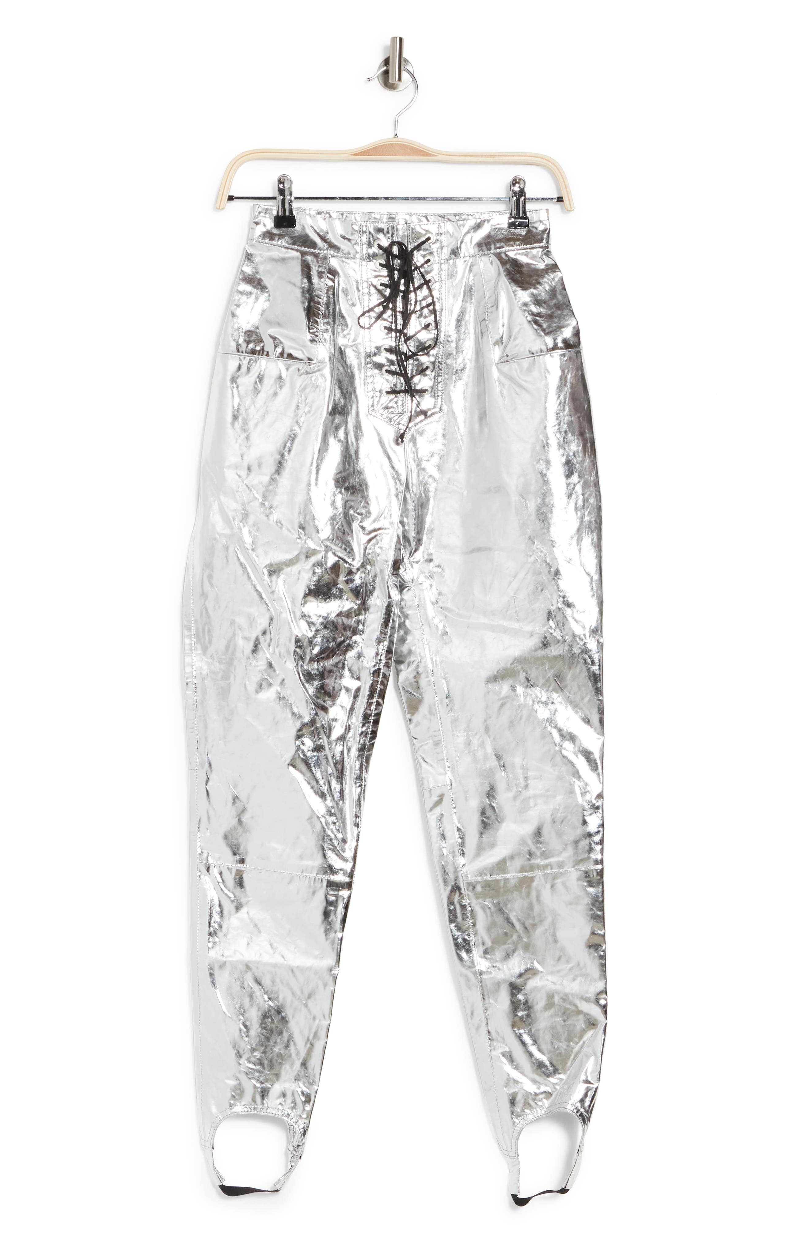 UNRAVEL PROJECT Leather Lace-Up Pants (Women) | Nordstromrack