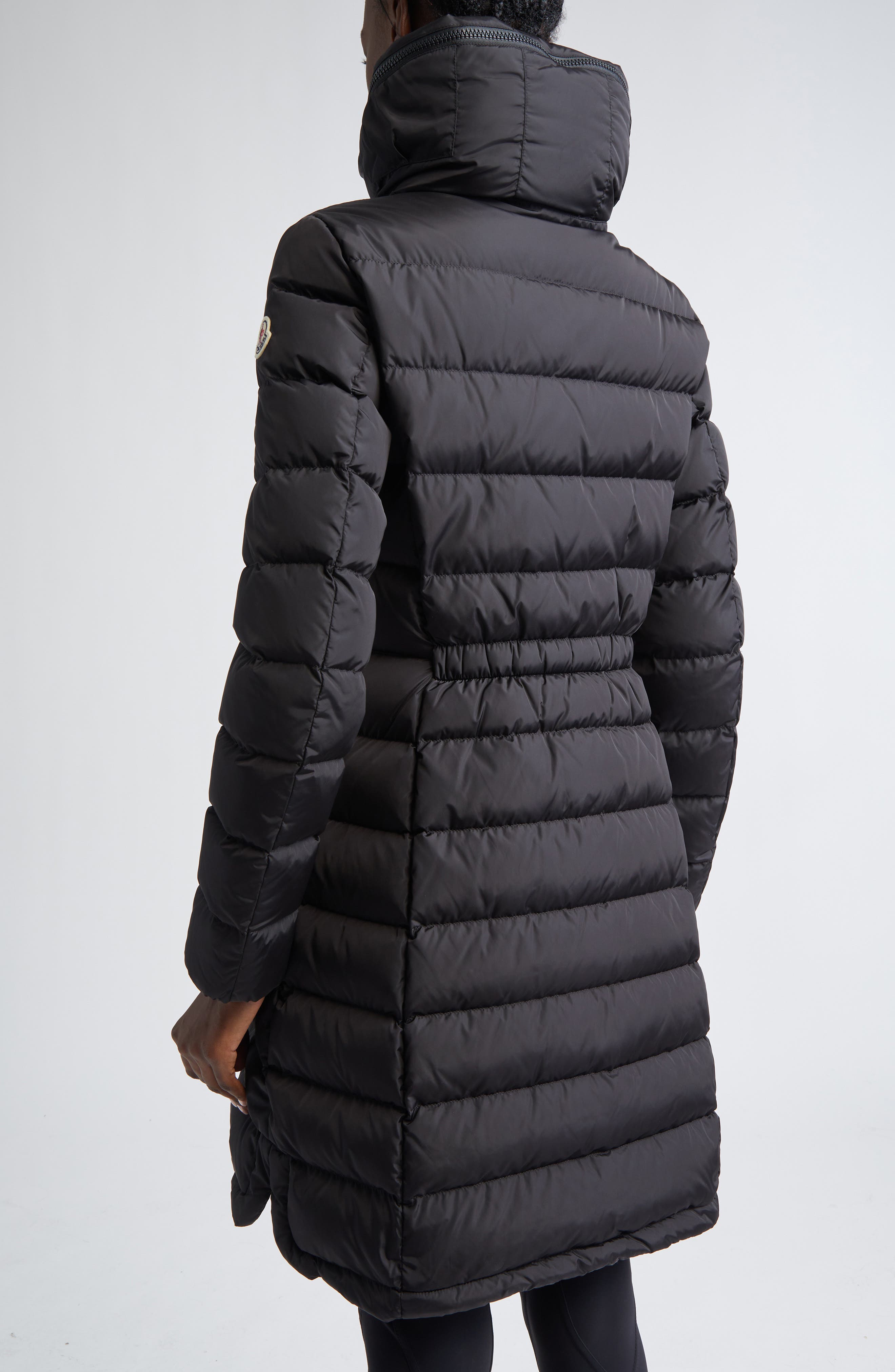Flammette Water Repellent Long Hooded Down Coat (Women) | Nordstrom