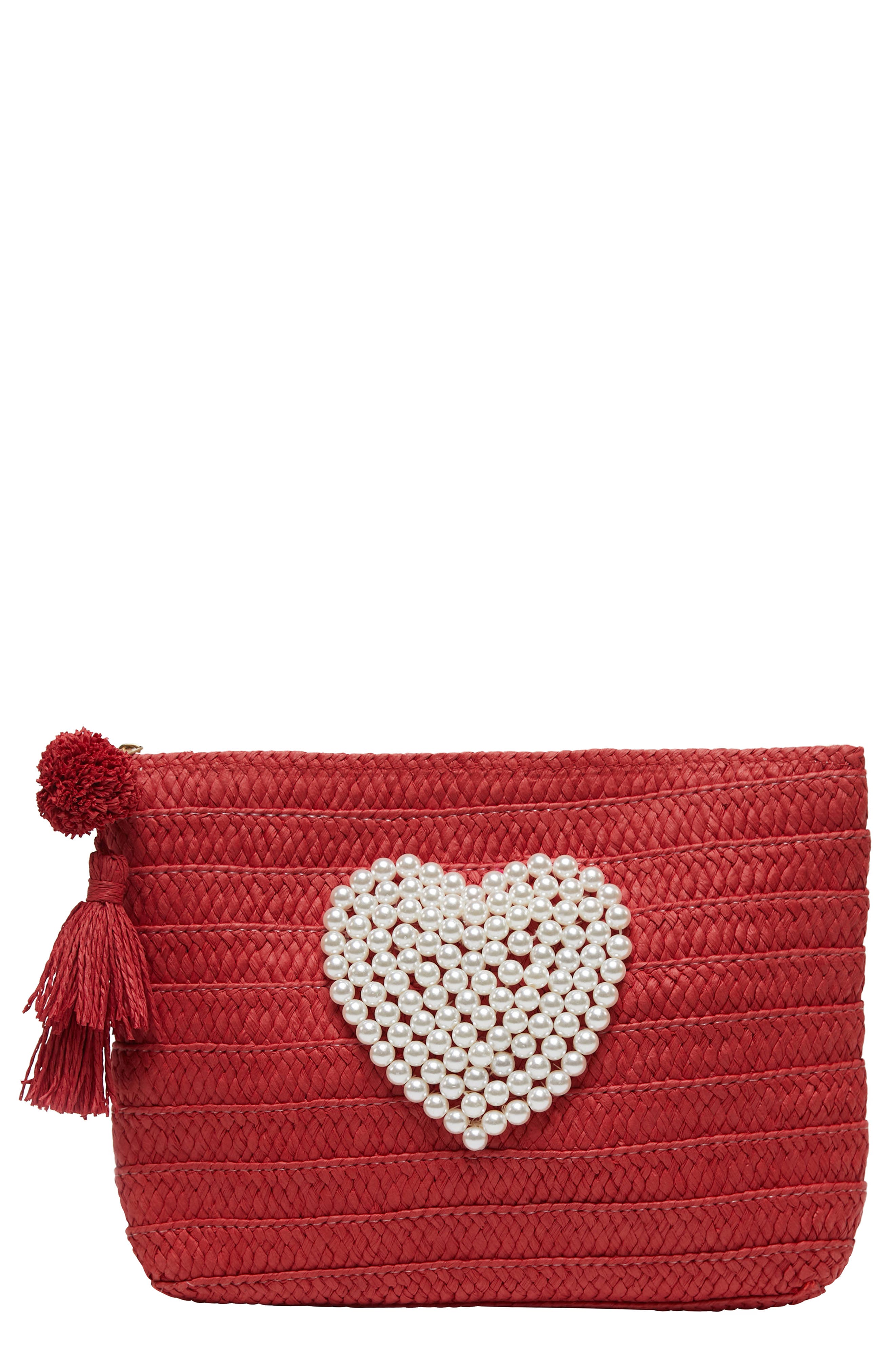 Love Clutch, Main, color, RED