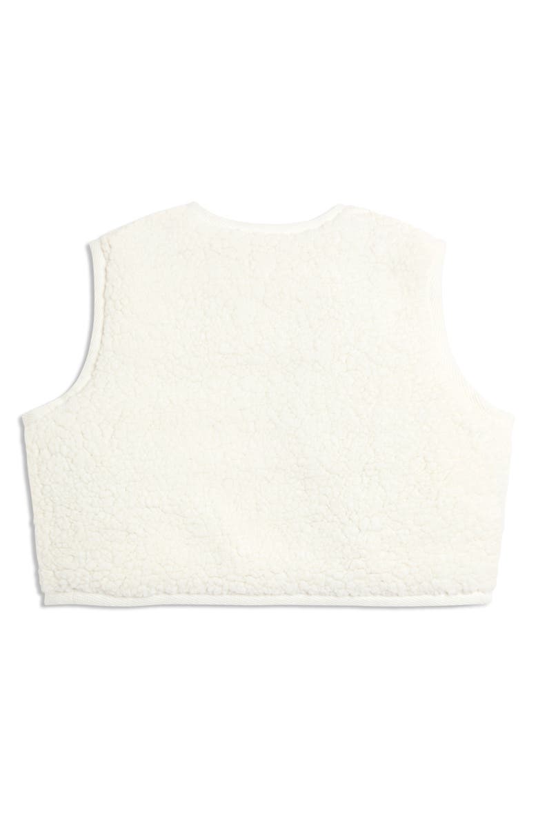 JOJO MAMAN BEBE Long Sleeve T-Shirt, Reversible Teddy Vest & Pants Set, Alternate, color, Brown