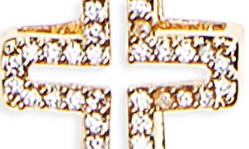 Leith Cz You & Me Sun Pendant Necklace Set In Gold