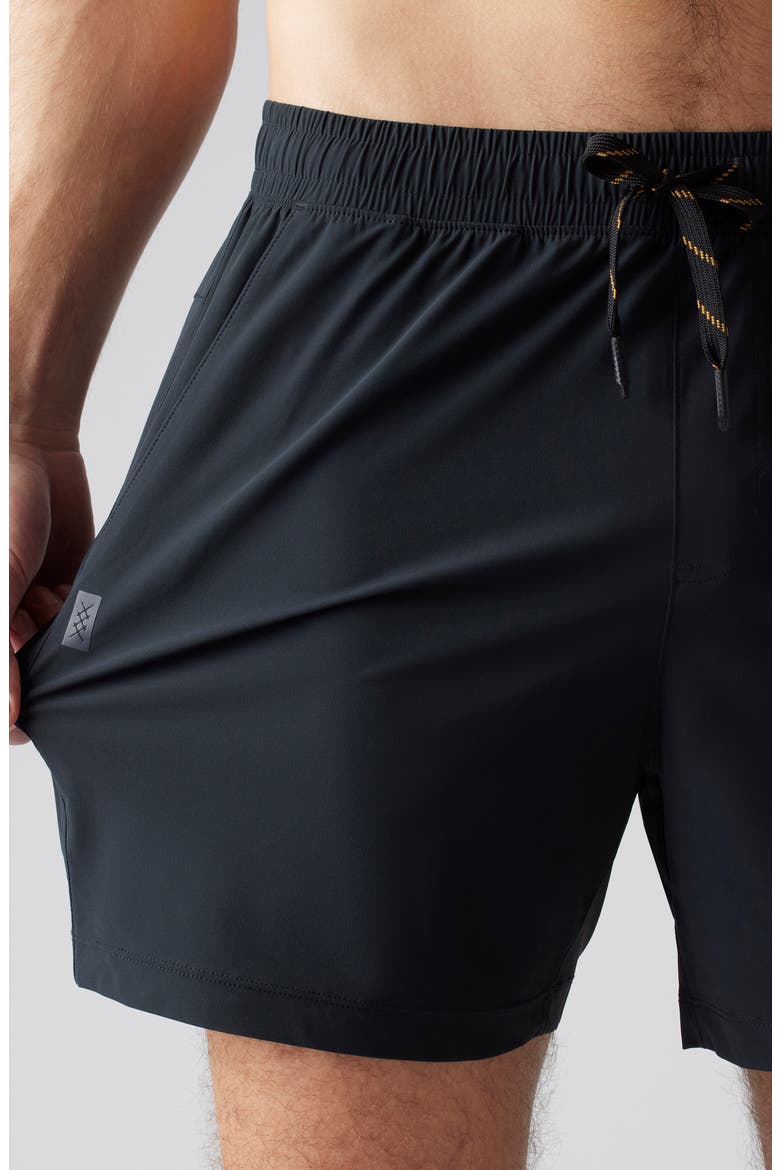 Pursuit 5-Inch Unlined Training Shorts, Alternate, color, BLACK