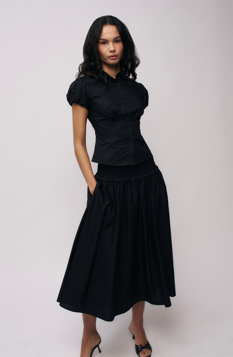 Guizio Liana Top, Alternate, color, Black