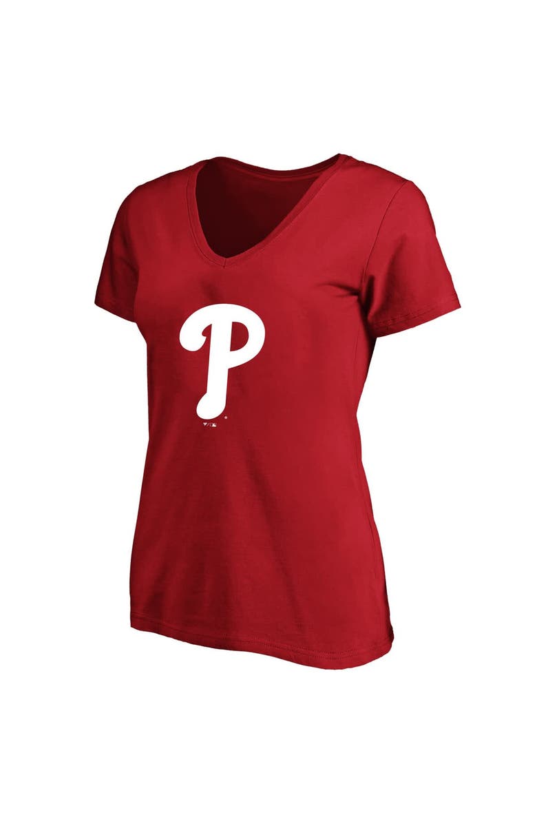 PROFILE Women's Profile Bryce Harper Red Philadelphia Phillies Plus Size Name & Number V-Neck T-Shirt, Alternate, color, Red