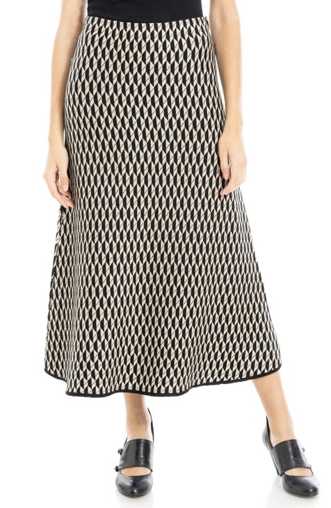 A-Lined Midi Sweater Skirt