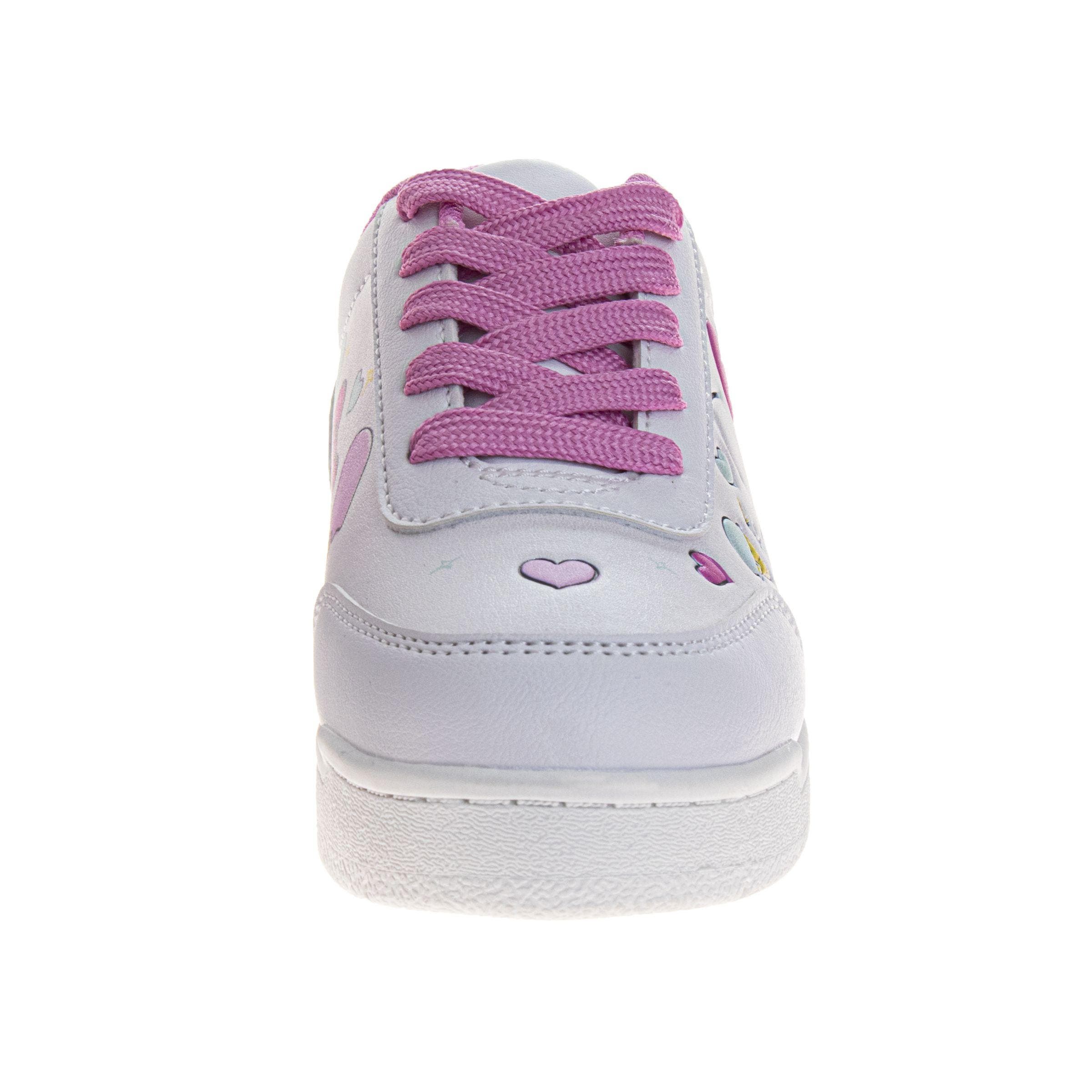 Sanrio Hello Kitty Sneakers for Girls  Colorful Official Casual Comfort Shoes, Alternate, color, White Pink