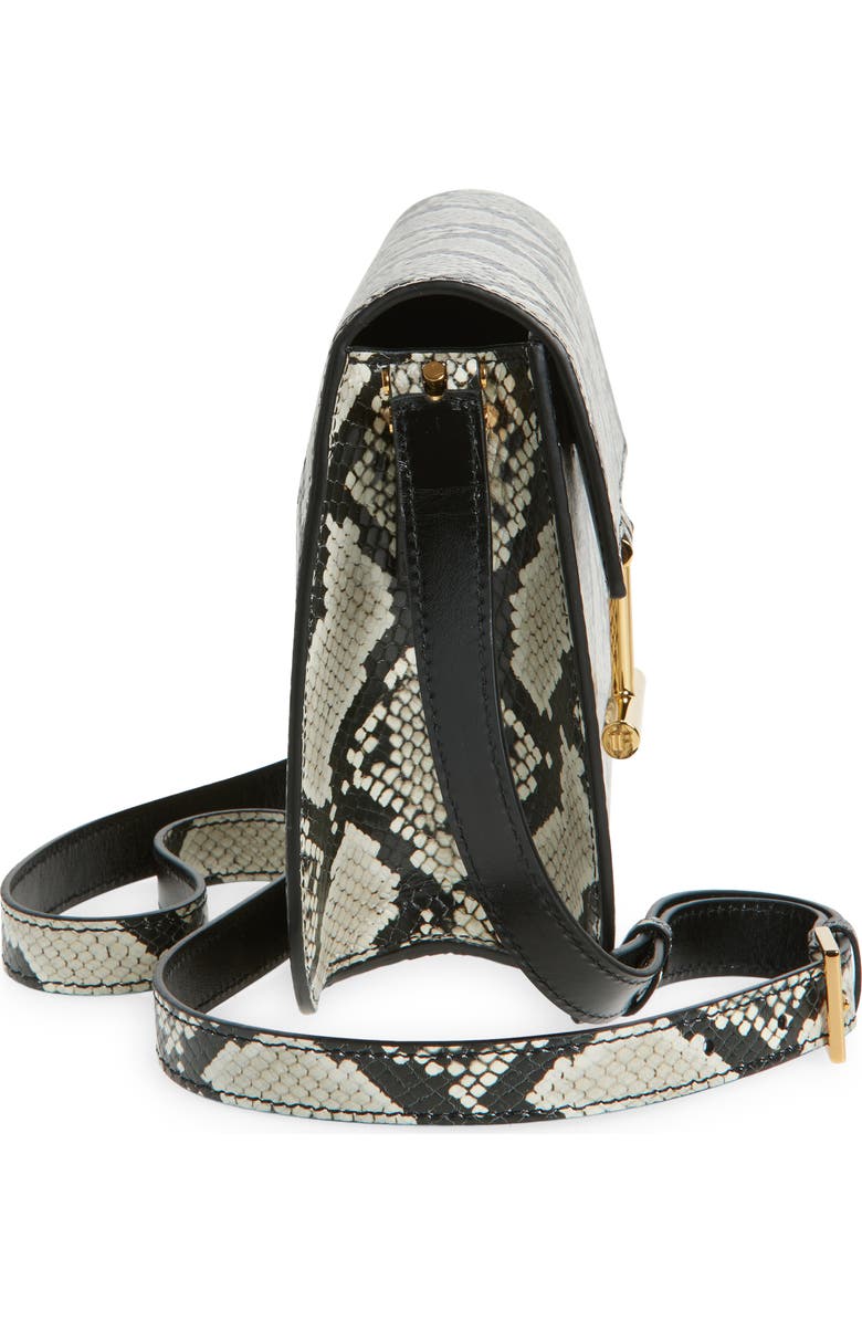 TOM FORD Mini Tara Python Embossed Leather Crossbody Bag, Alternate, color, Roccia