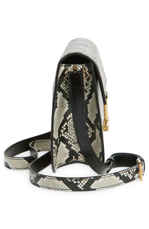 Tom Ford Mini Tara Python Embossed Leather Crossbody Bag In Roccia