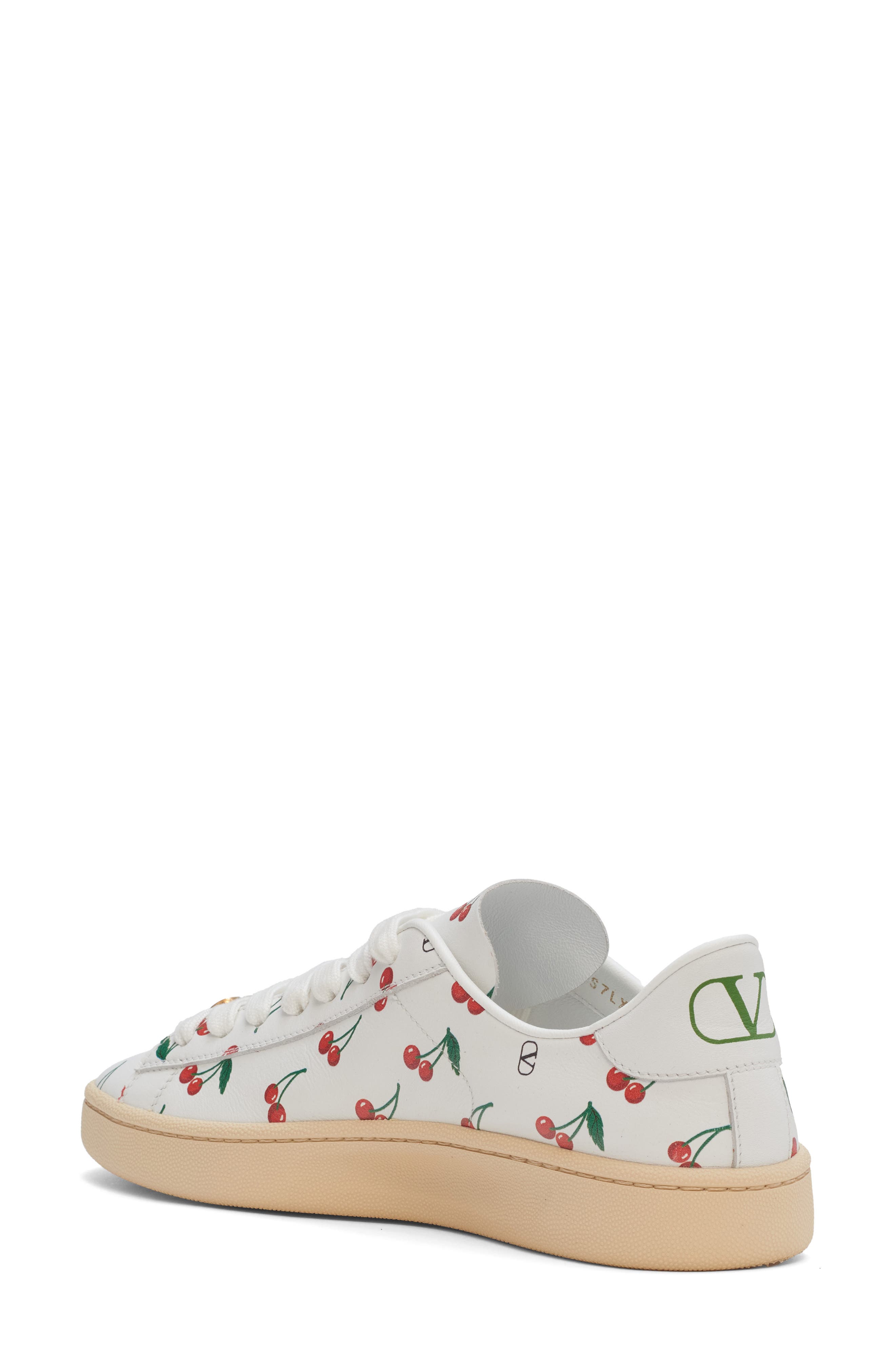 Valentino Garavani Royco Cherry Low Top Sneaker, Alternate, color, White Multi