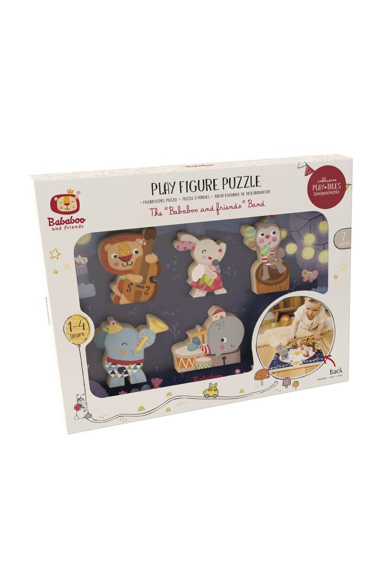Band Play Figure Puzzle, Alternate, color, Blue