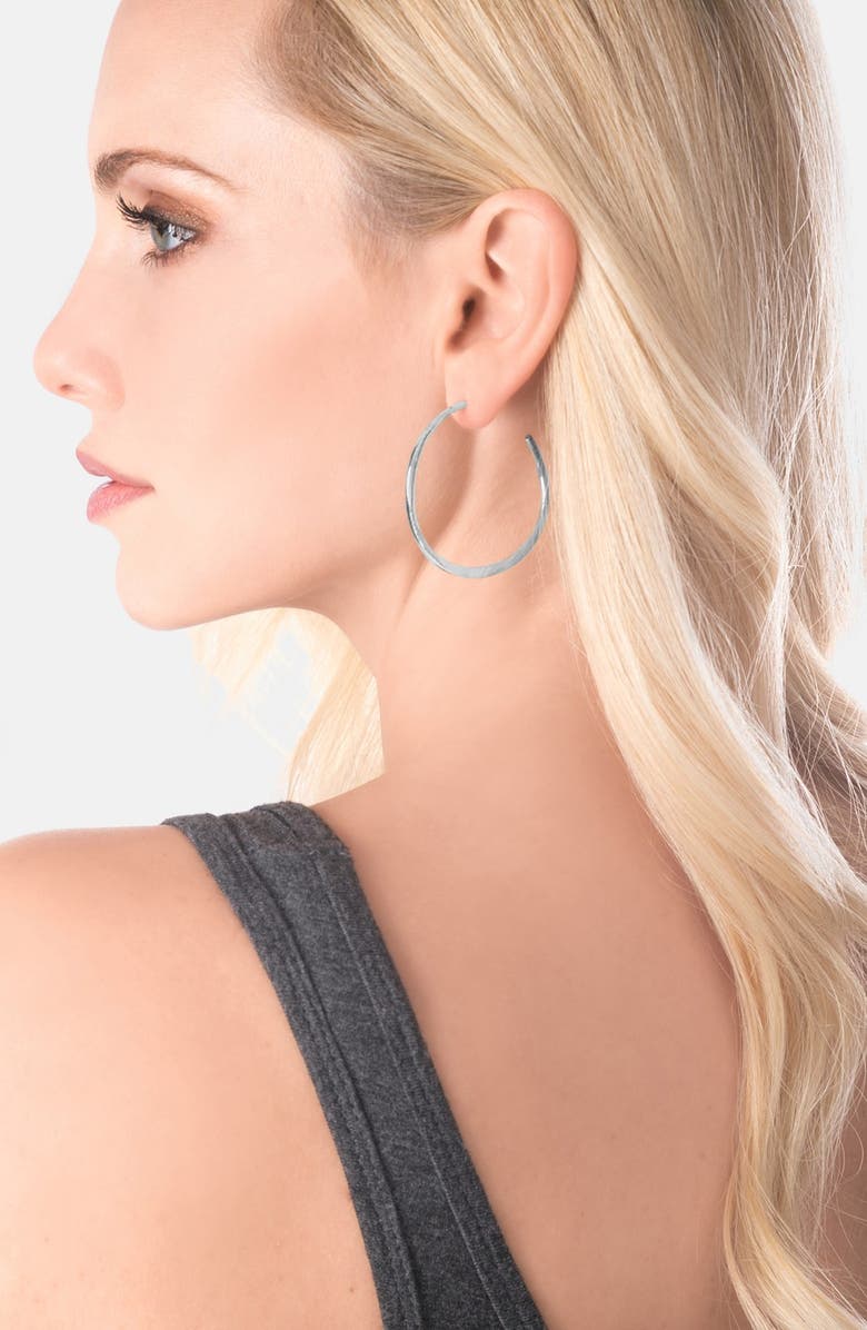 gorjana 'Arc' Hoop Earrings, Alternate, color, 