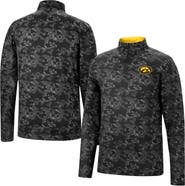 COLOSSEUM Men's Colosseum Black Iowa Hawkeyes Tivo Quarter-Zip Jacket